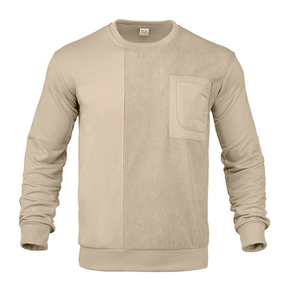 Herren Sweatshirt Modern mit Brusttasche und Soft-Touch