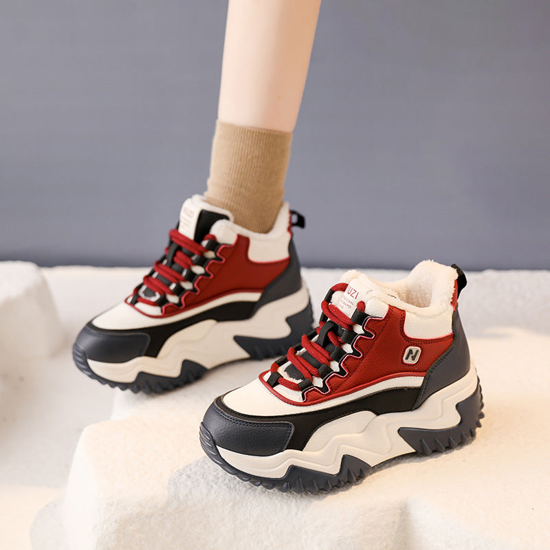Damen Sneaker High-Top Sportlich Dämpfend Komfort