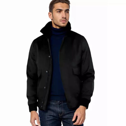 Herren Freizeitjacke Modern Stehkragen Casual
