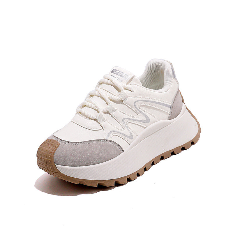 Damen Sneaker Bequem Plateau Schuhe Modern