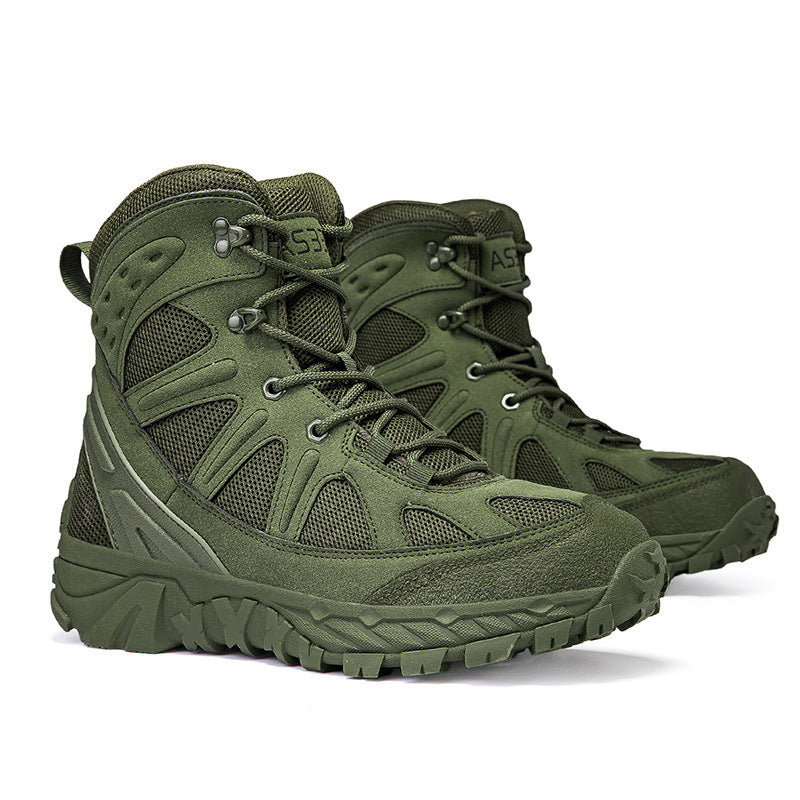 Wanderschuhe Herren Hoch Knöchelschutz Rutschfest Waterproof
