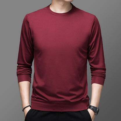 Herren Pullover Funktionsmaterial Warm Rundhals