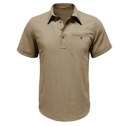Herren Kurzarmhemd Sommer Modern Slimfit