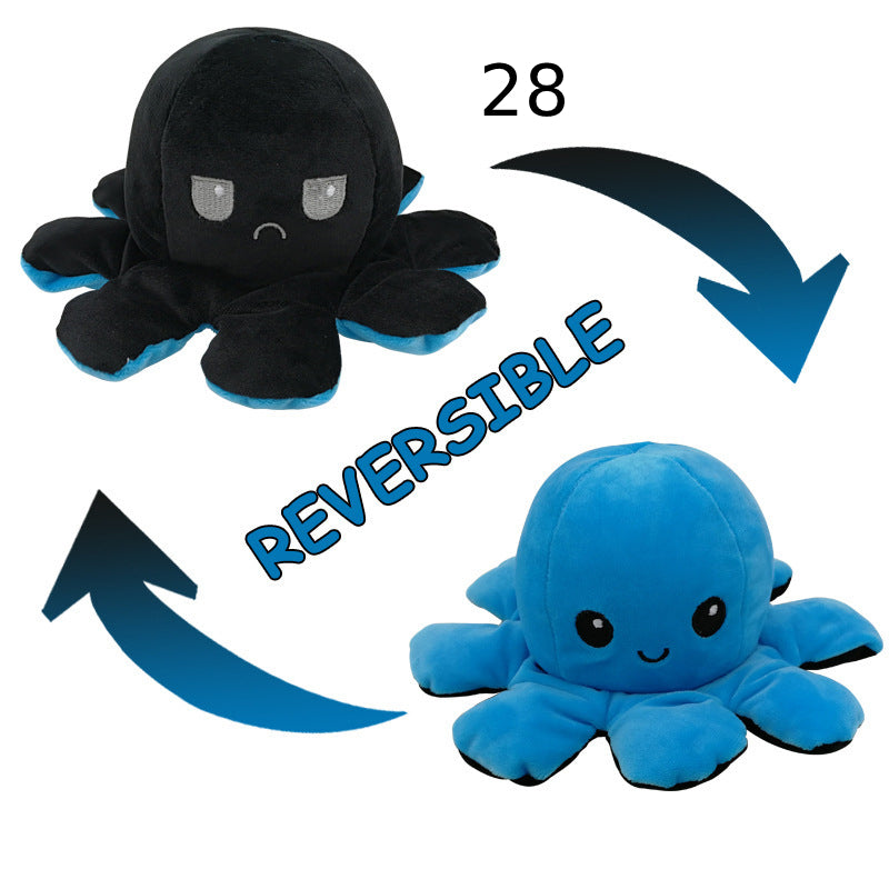 Reversibler Plüsch Octopus Kuscheltier Einzigartig