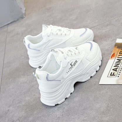 Damen Sneaker Chunky atmungsaktiv Stoßdämpfer