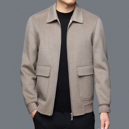 Herrenjacke Stilvolle Lederjacke Mit Taschen Modern
