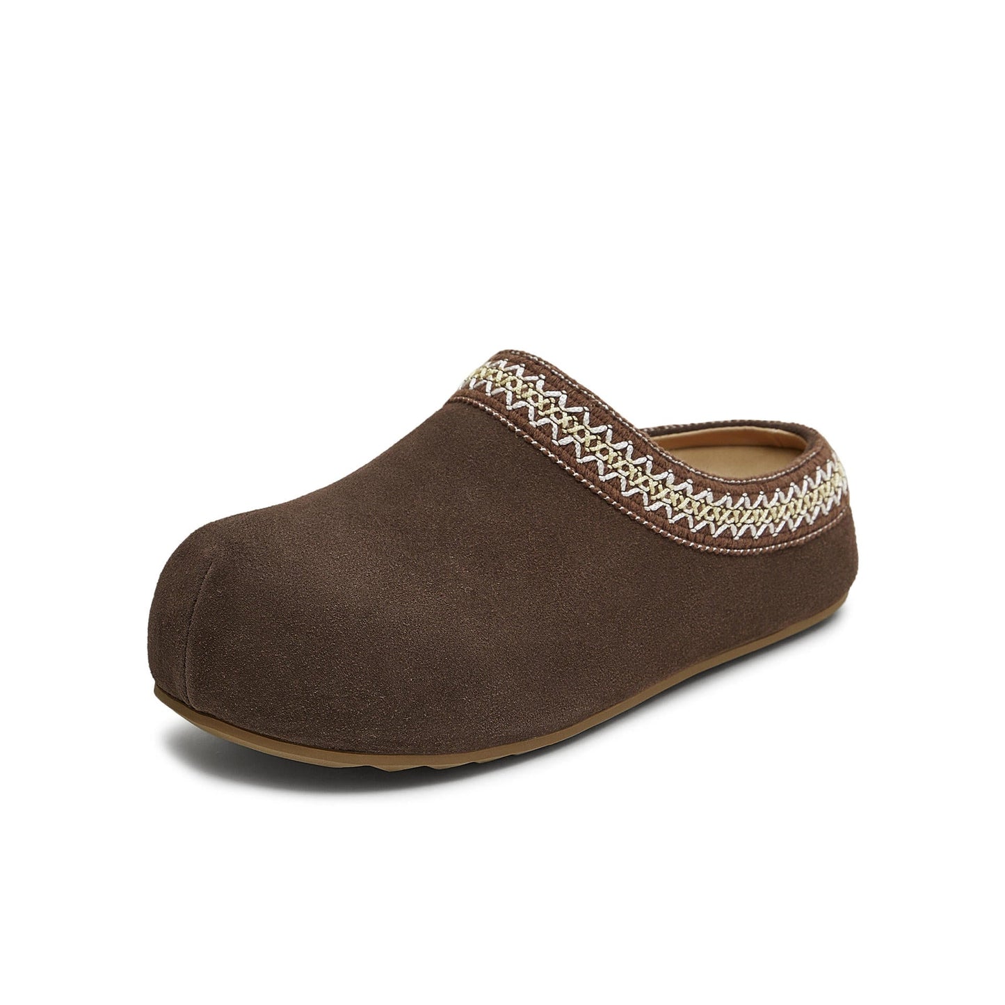 Damen Fleece-Clogs Warm Bequem mit Riemen