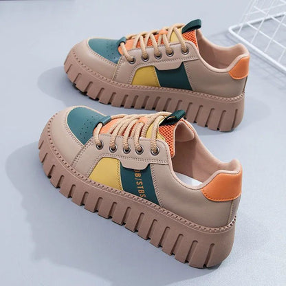 Damen Sneaker Chunky atmungsaktiv Komfortschuhe