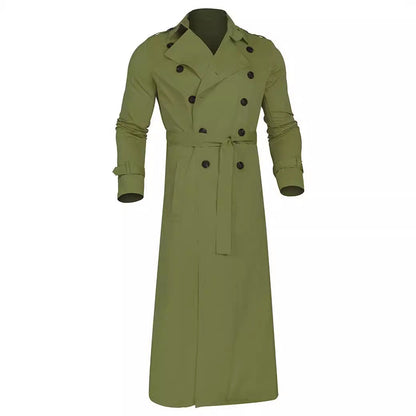 Herren Trenchcoat Modern Elegant Schwarz