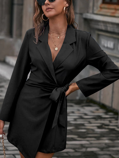 Elegantes Damen Wickelkleid Berlin Chic