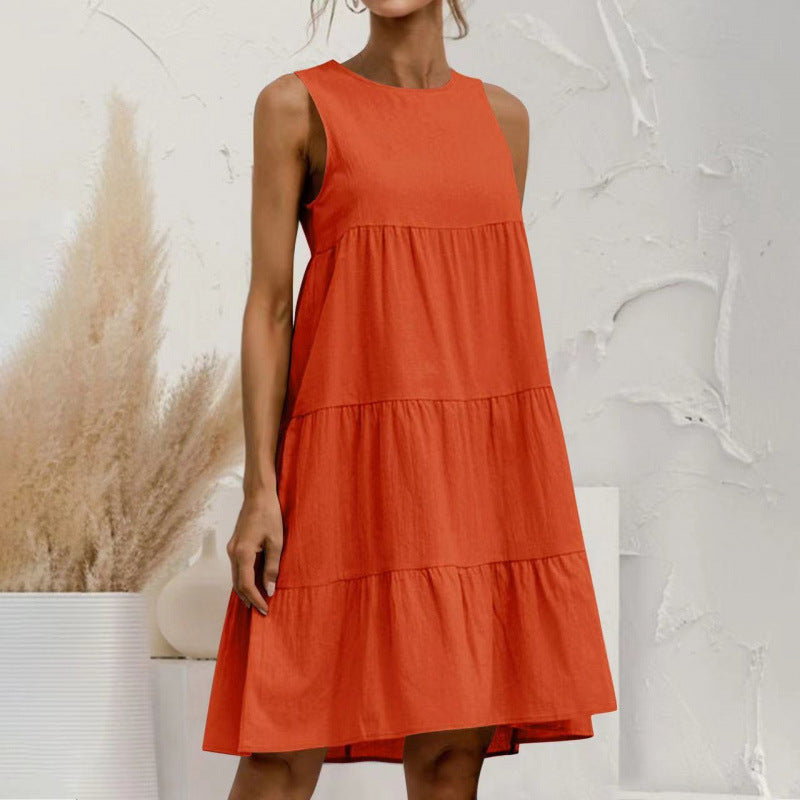 BerlinGlamour Ärmelloses Wickelkleid mit Panel-Design
