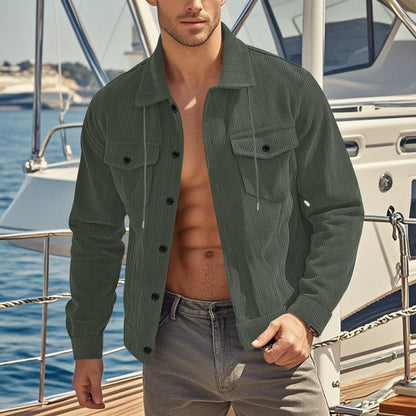 Herren Übergangsjacke Wasserabweisend mit Taschen - BerlinGlamour