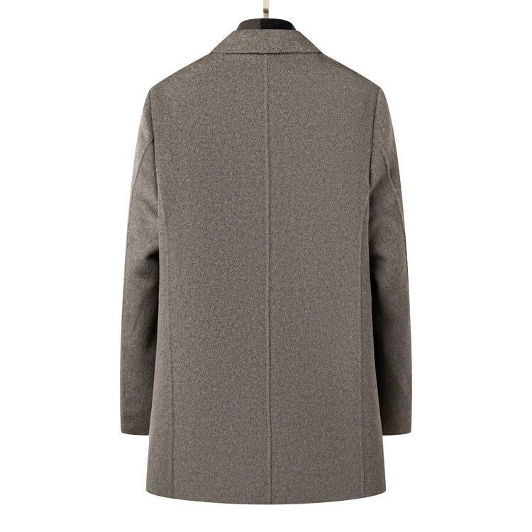 Eleganter Herren Übermantel Modern Schwarz - BerlinGlamour