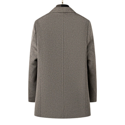 Eleganter Herren Übermantel Modern Schwarz - BerlinGlamour