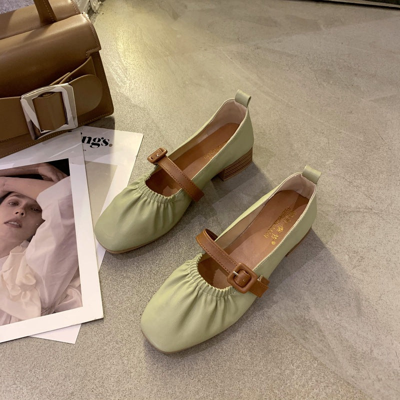 Damen Ballerinas Bequem Riemchen Design Modisch