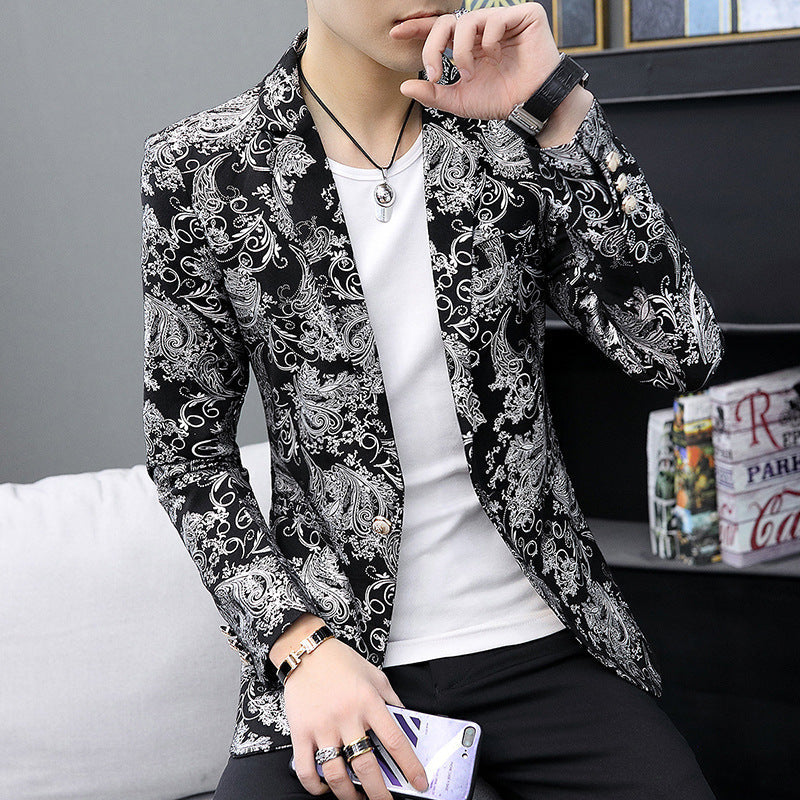 Herren Blazer Elegant Glänzend Modern Berlin Style