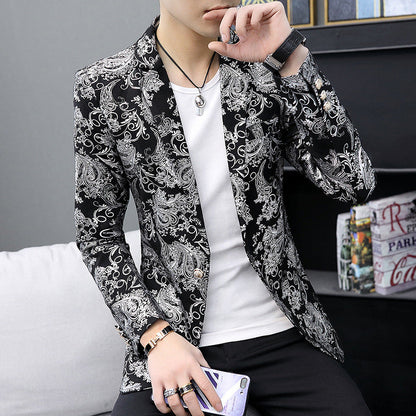 Herren Blazer Elegant Glänzend Modern Berlin Style