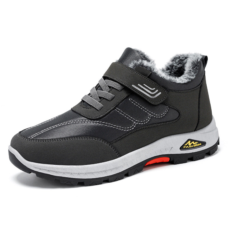 Damen Winterstiefel Sportlich Warm mit Klettverschluss