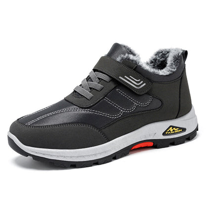 Damen Winterstiefel Sportlich Warm mit Klettverschluss