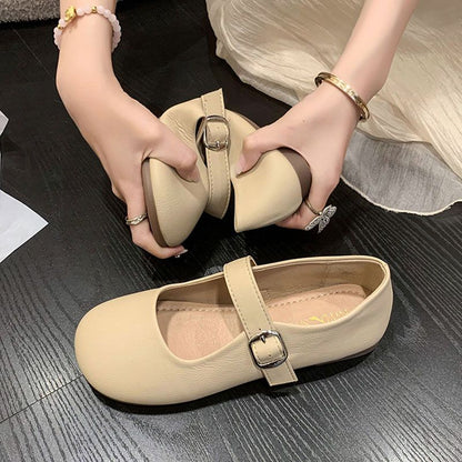 Damen Ballerinas Bequem Riemchen Schnürsenkel Komfort