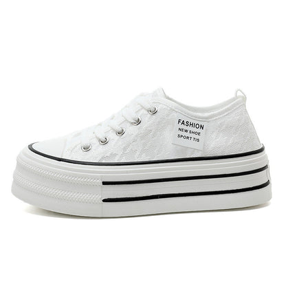 Damen Plateau Sneaker Hoch modisch Rutschfest