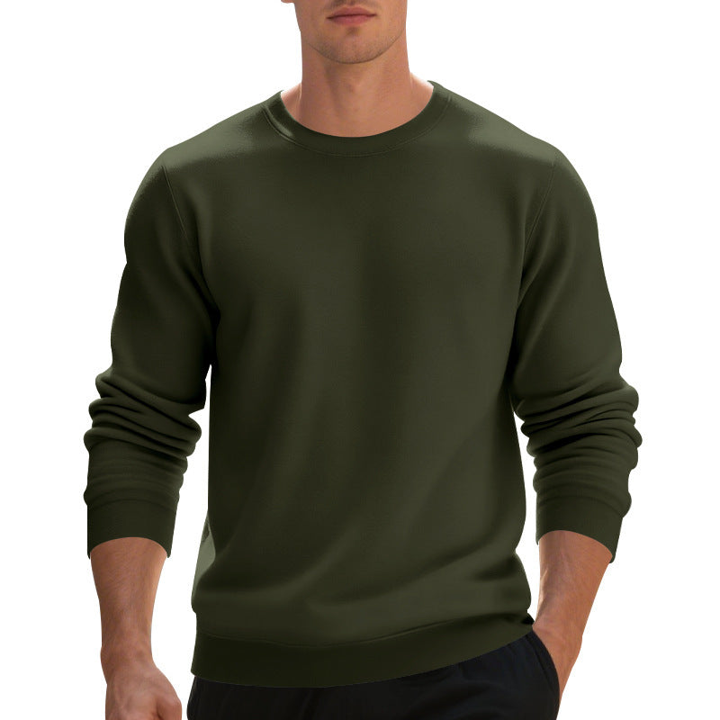 Herren Sweatpullover Rundhals Bequem Lässig Grau