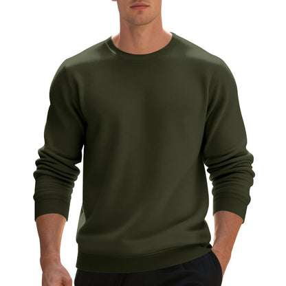 Herren Sweatpullover Rundhals Bequem Lässig Grau