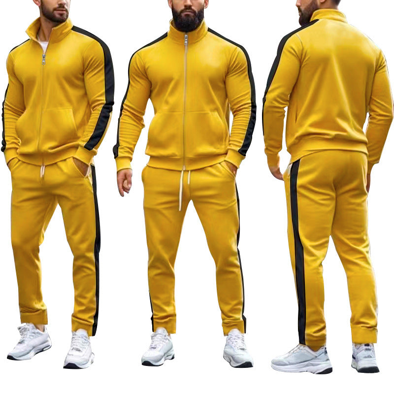 Herren Freizeitanzug Sportlich mit Reißverschlusstaschen - BerlinGlamour
