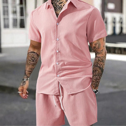 Herren Shorts Set Bequem Elastisch Mit Knöpfen