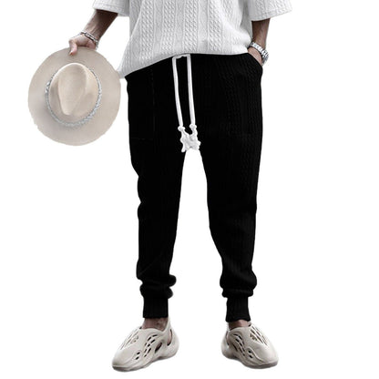 Herren Sommeroutfit mit Palmen Motiv Jogginghose Atmungsaktiv