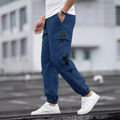 Herren Cargo-Hose Elastisch Vieltaschig Modern
