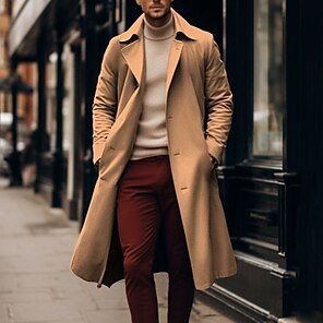 Herren Mantel Moderner Schnitt Eleganter Übergangsmantel - BerlinGlamour