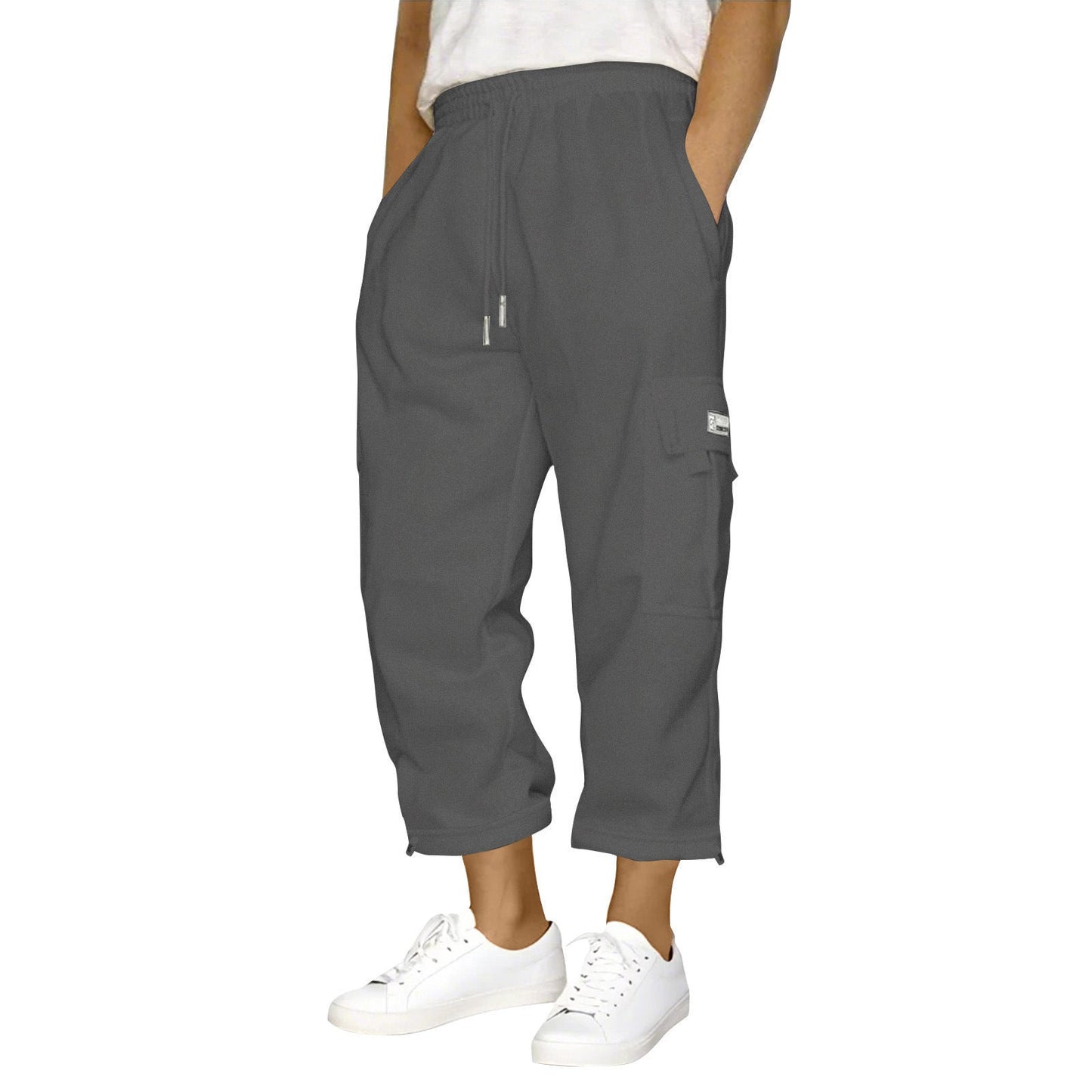 Damen Cargo-Hose Elastisch Praktisch Mit Seitentaschen