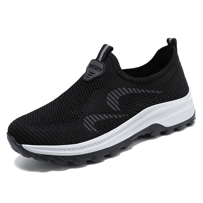 Damen Sportschuhe Bequem Atmungsaktiv Mesh Slip-On Sneaker