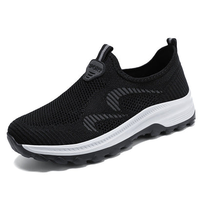 Damen Sportschuhe Bequem Atmungsaktiv Mesh Slip-On Sneaker
