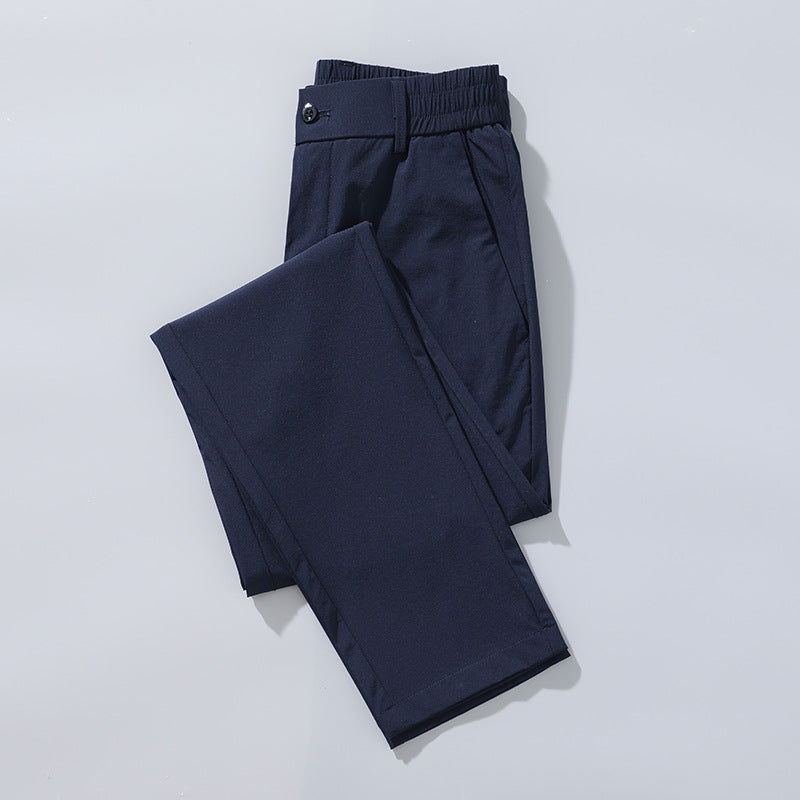 Herren Business-Hose elastisch Bequem Büro-Hose Schwarz