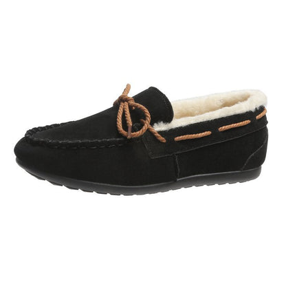 Damen Mokassins Weich Lederschuhe Elegant