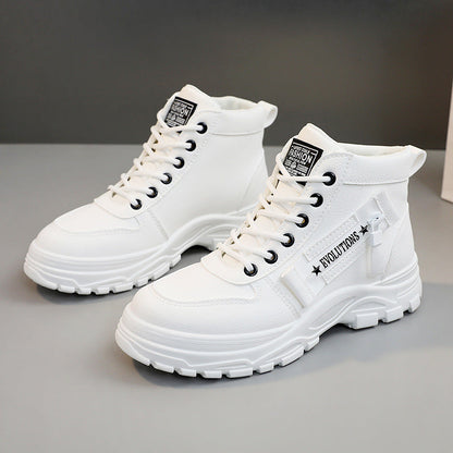 Damen Sneaker High-Top Sportschuhe mit Strapazierfähigem Obermaterial