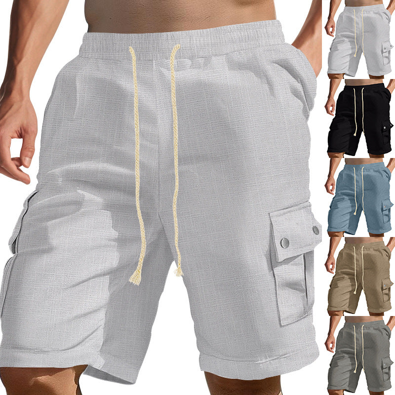 Herren Cargo Shorts Bequem mit Taschen und Kordelzug - BerlinGlamour