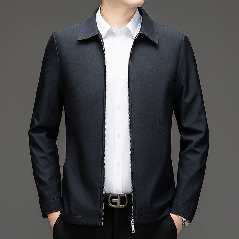 Herren Übergangsjacke Lässig Modern mit Reißverschluss und Taschen