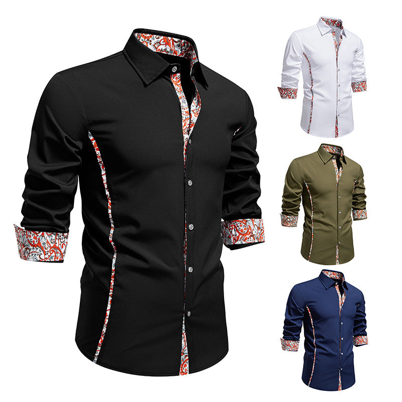 Herren Hemd Langarm Modern Floral_Style Berlin