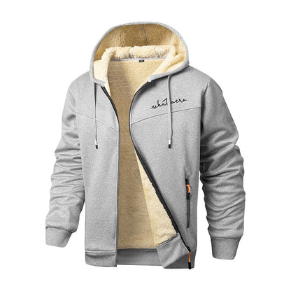 Herren Fleecejacke Sportlich Modern mit Taschen
