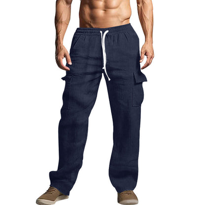 Herren Cargohose Bequem Verstellbar Komfort