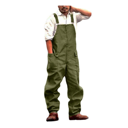Herren Latzhose Praktisch mit Verstellbaren Trägern