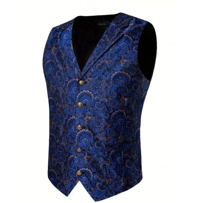 Herren Weste Elegant Paisley Muster Modern
