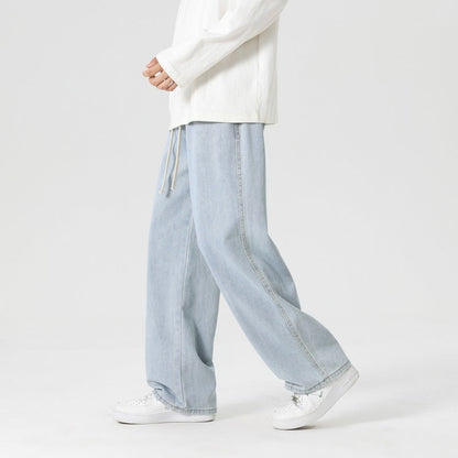 Herren Jeanshose Bequem Weite Fit Elastisch