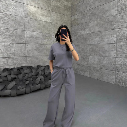 Damen Jumpsuit Weites Bein Stilvoll Komfortabel