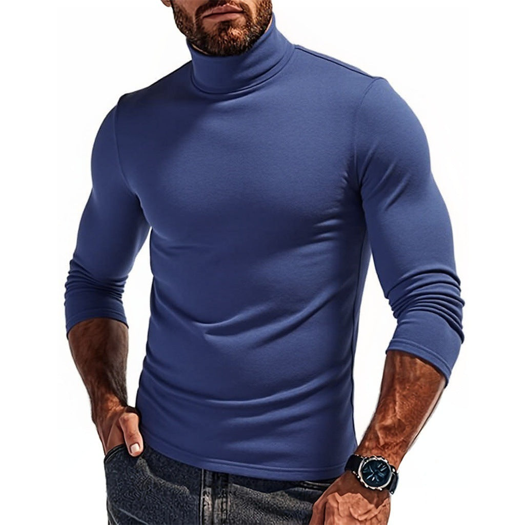 Herren Rollkragenpullover Elastisch Stretch Modern