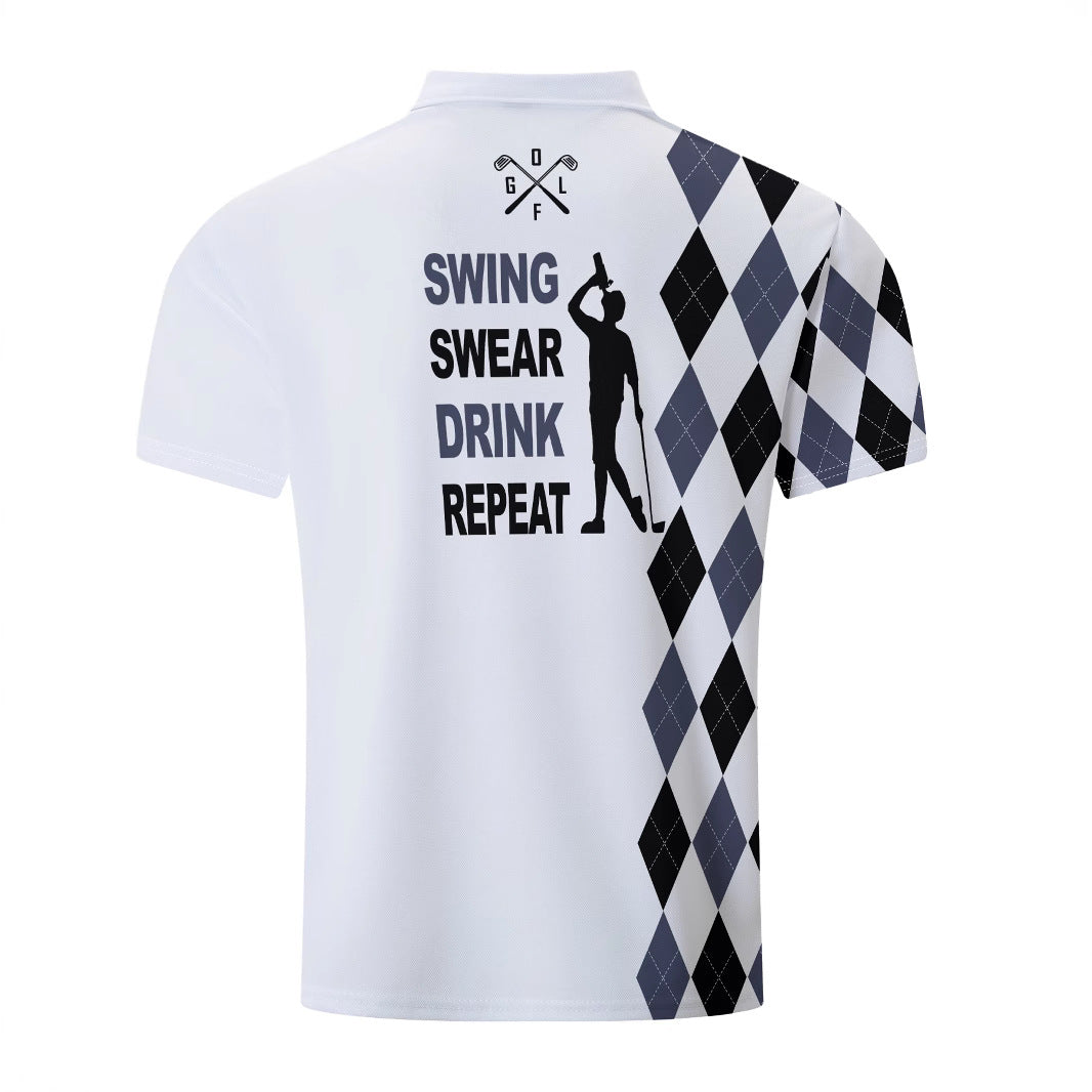 Herren Poloshirt Modern mit Grafik Design Berlin Style