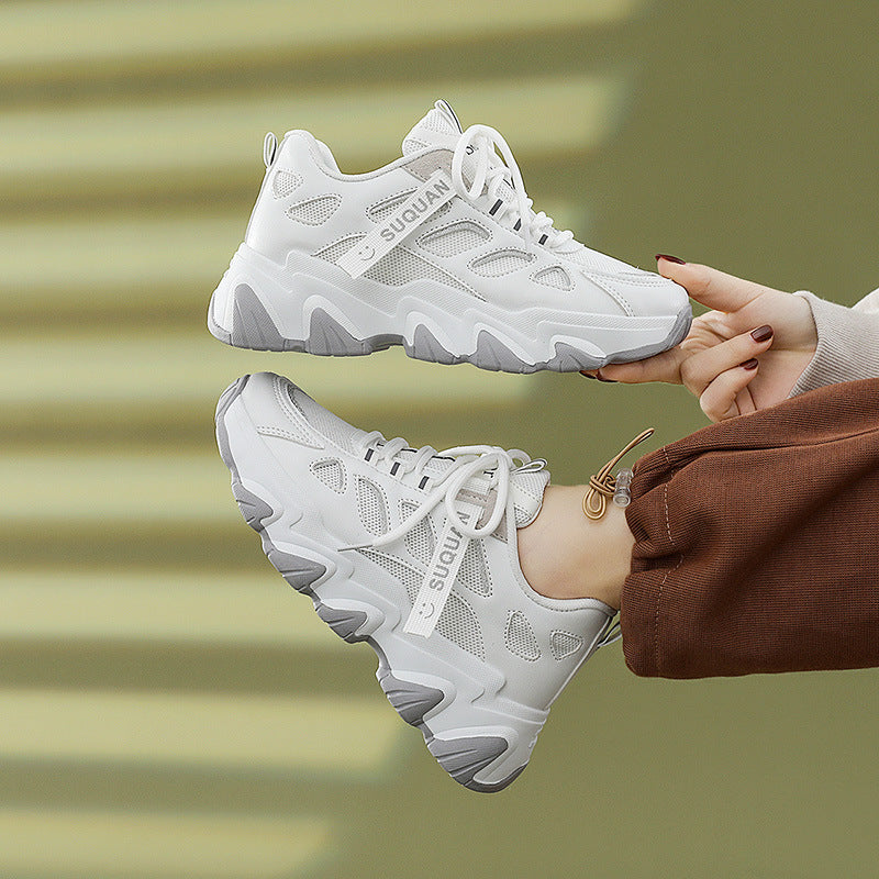 Damen Sneaker Sportlich Atmungsaktiv Futuristisch